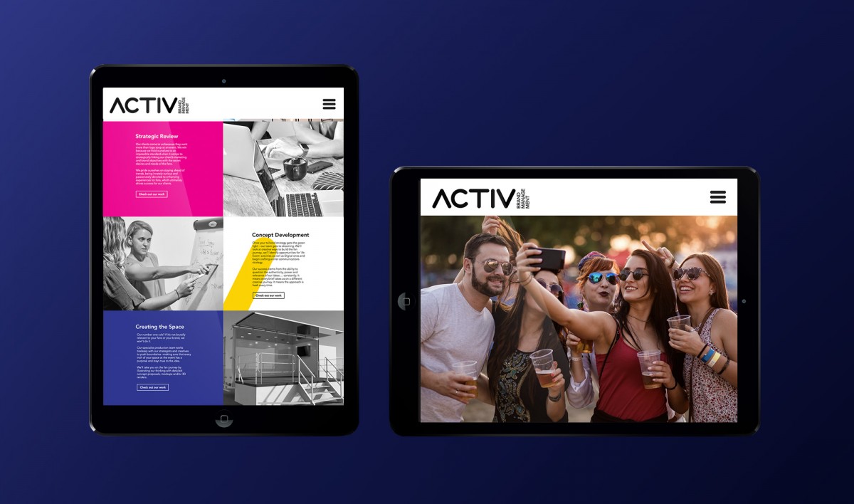 Website Design for Activ Brand Management