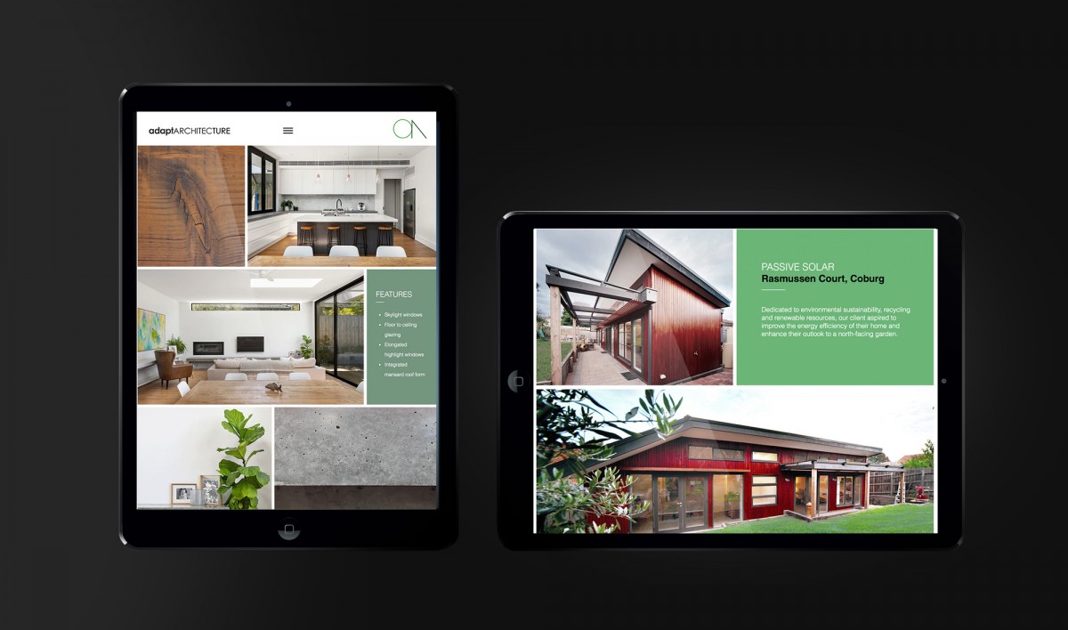 Website Design for Adapt Architecture