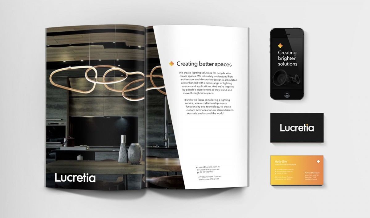 Publication Design for Lucretia Lighting