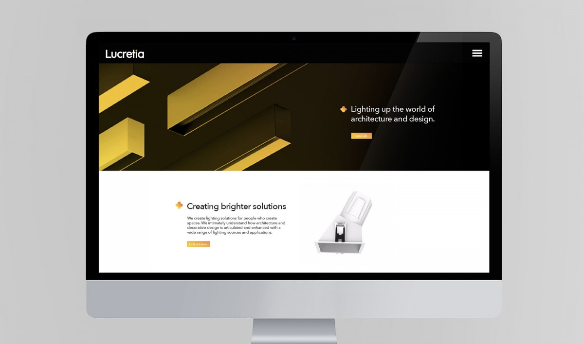 Website Design for Lucretia Lighting