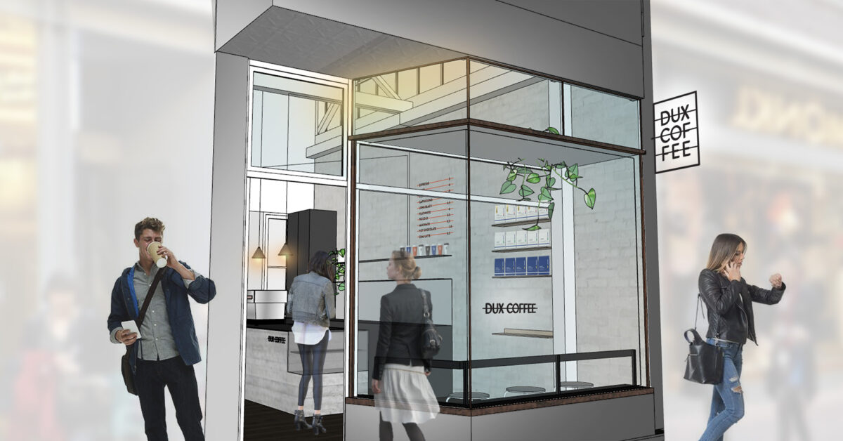 Signage Design for Dux Coffee Bar